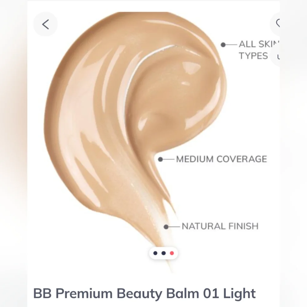 BB Cream. Foundation. Medium Coverage. 01 Light.